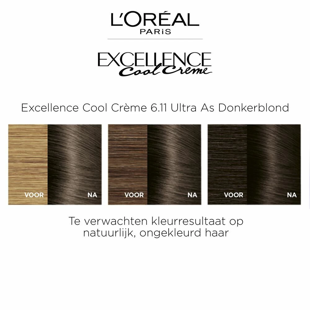 L'Oreal Lu0027Oréal Excellence Cool Cream 6.11 - Ultra Ash Donkerblond - Afbeelding 3