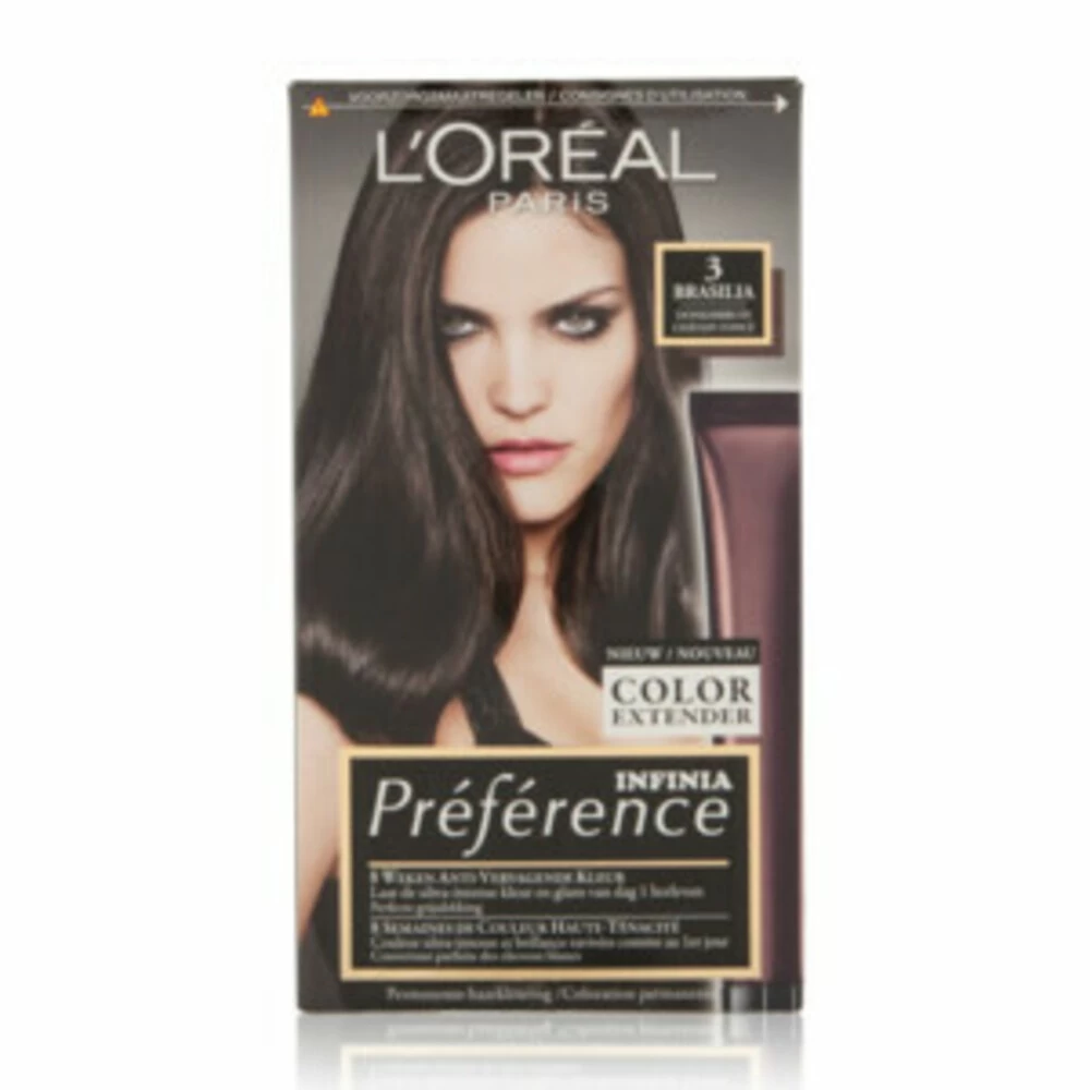 L'Oreal Lu0027Oréal Preference Haarkleuring 03 Brasilia - Donkerbruin + Magic Retouch Uitgroeispray Bruin 75 M Pakket - Afbeelding 2