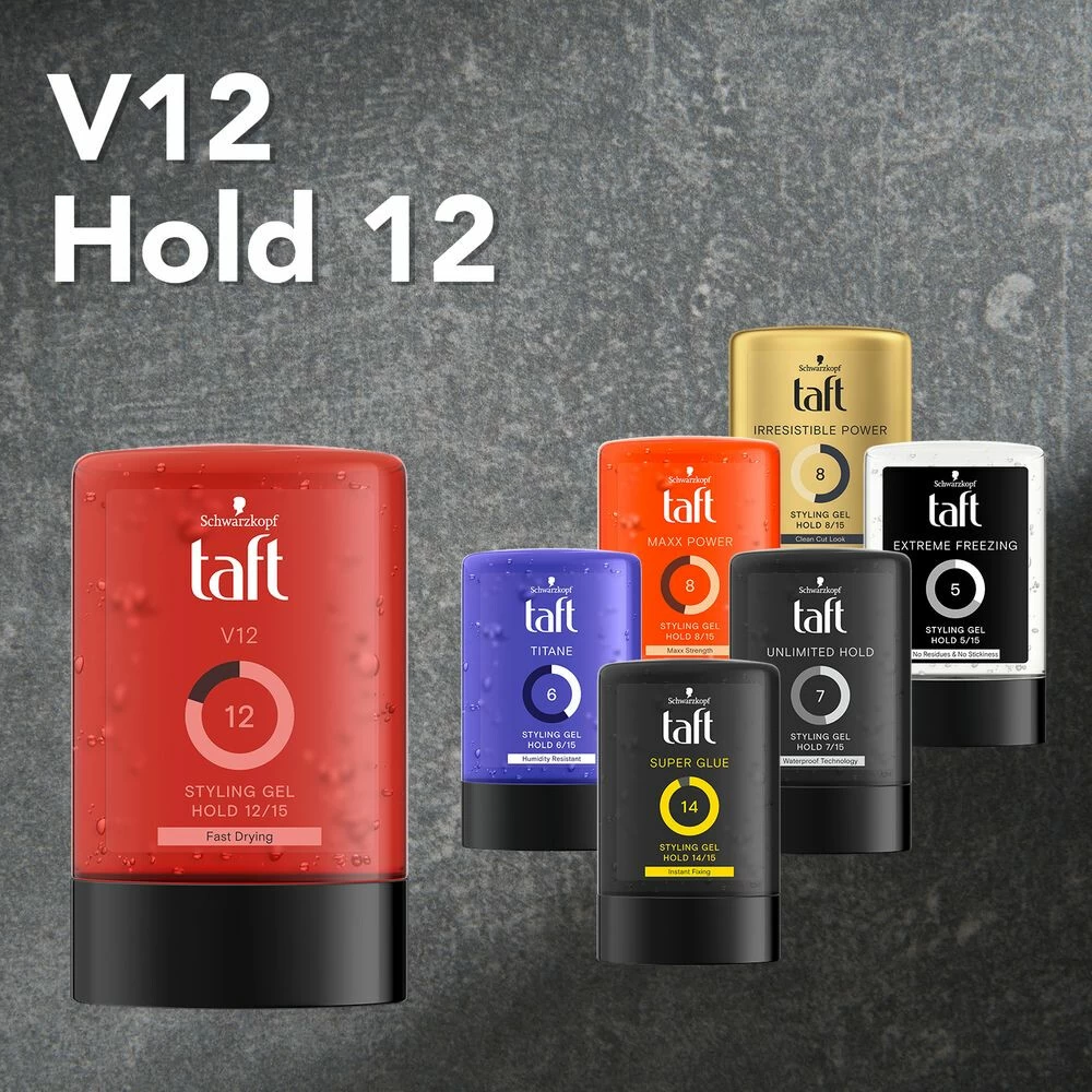 6x Taft Styling Gel V12 - Afbeelding 4
