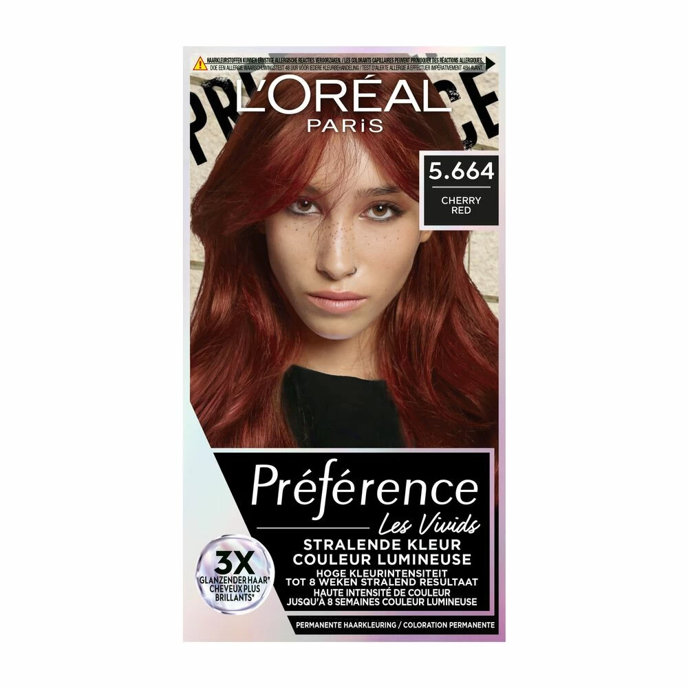 L'Oreal Lu0027Oréal Preference Vivids Haarkleuring 5.664 Cherry Red