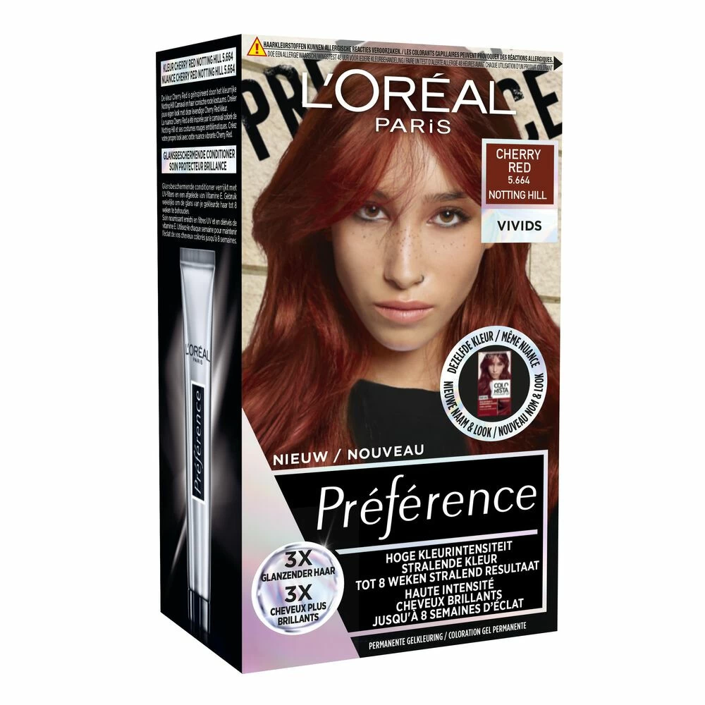 L'Oreal Lu0027Oréal Preference Vivids Haarkleuring 5.664 Cherry Red - Afbeelding 2