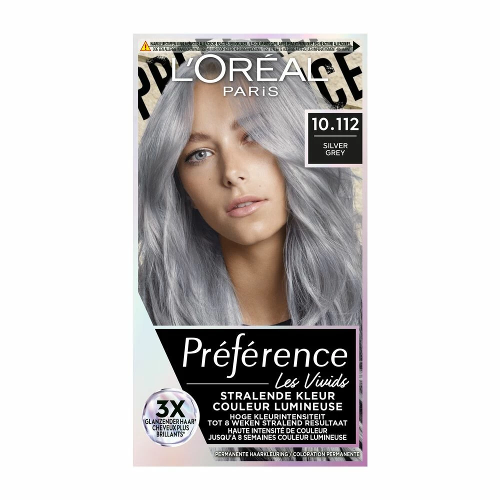 L'Oreal Lu0027Oréal Preference Vivids Haarkleuring 10.112 Silver Grey
