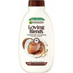 6x Garnier Loving Blends Kokosmelk En Macadamia Shampoo