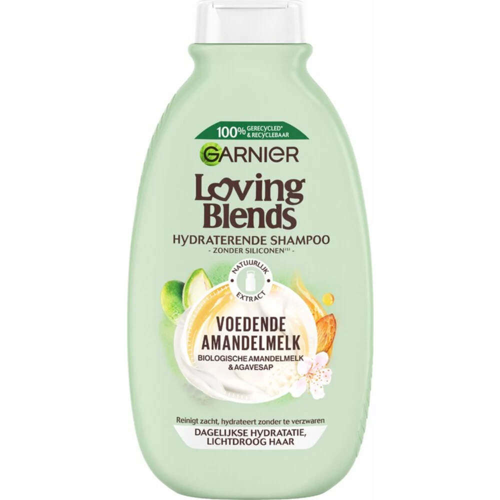 6x Garnier Loving Blends Voedende Amandelmelk Shampoo