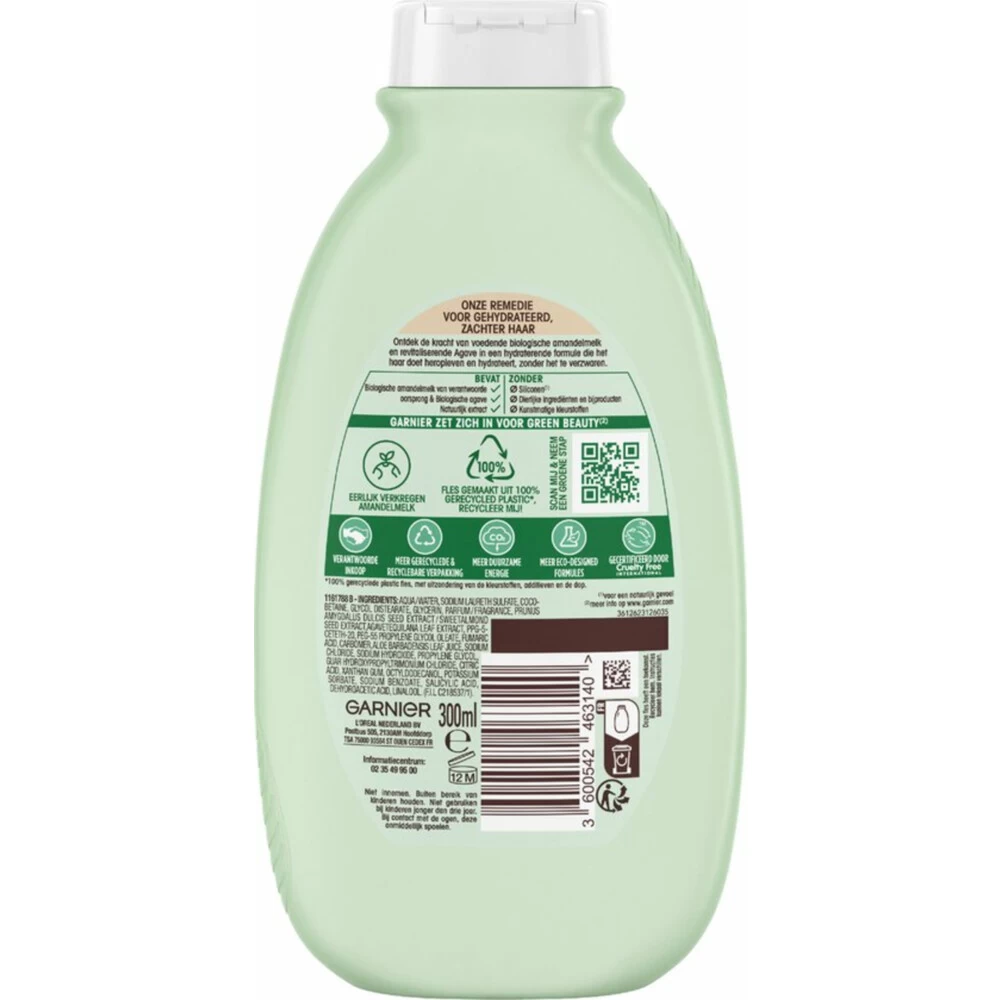 6x Garnier Loving Blends Voedende Amandelmelk Shampoo - Afbeelding 2