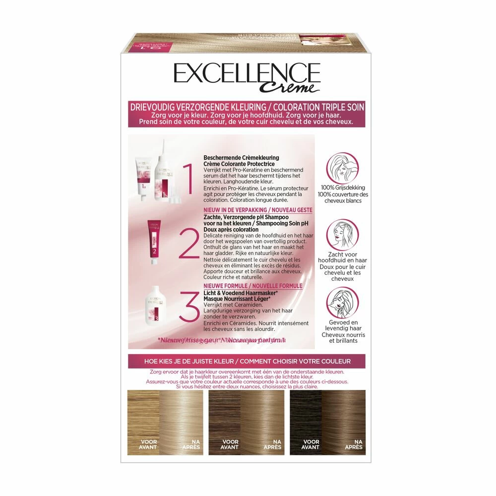 L'Oreal Lu0027Oréal Excellence Creme 9.1 Zeer Licht Asblond - Afbeelding 3