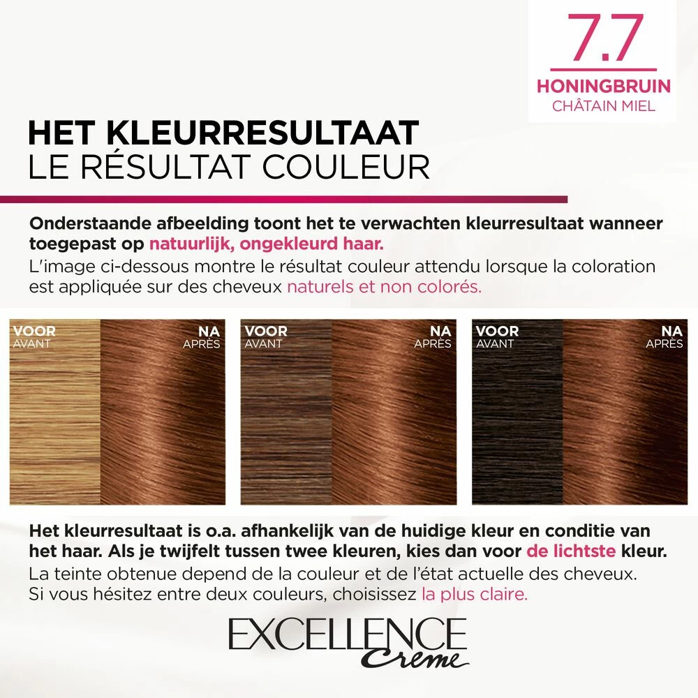 L'Oreal Lu0027Oréal Excellence Creme 7.7 Honingbruin - Afbeelding 3