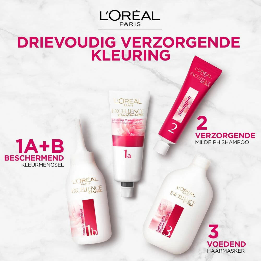 L'Oreal Lu0027Oréal Excellence Creme 7.7 Honingbruin - Afbeelding 4