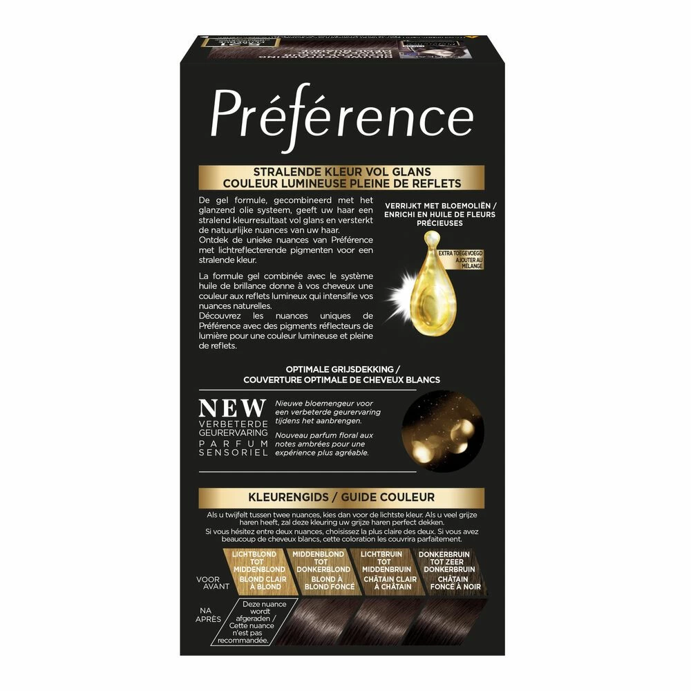 L'Oreal Lu0027Oréal Preference Haarkleuring 5.21 Koel Lichtbruin - Afbeelding 2
