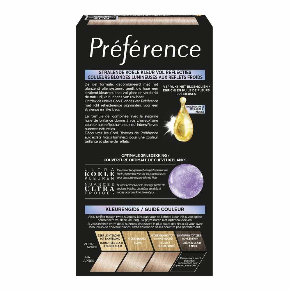 L'Oreal Lu0027Oréal Preference Haarkleuring 8.12 Alaska Licht As Beigeblond - Cool Blondes - Afbeelding 2