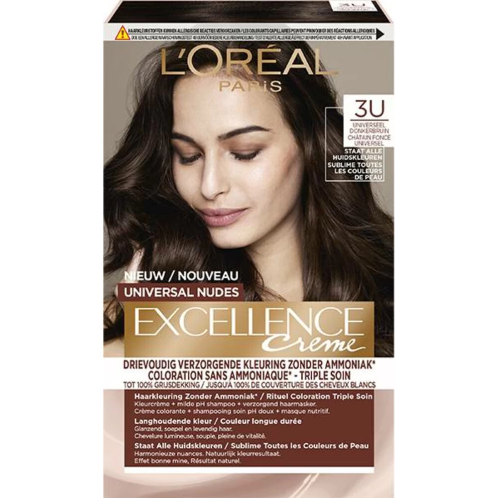 L'Oreal Lu0027Oréal Excellence Creme Universal Nudes 3U Universeel Donkerbruin