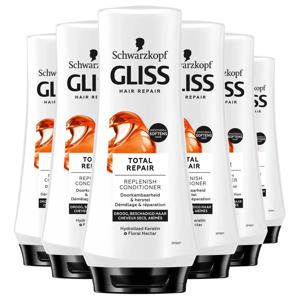 6x Gliss Conditioner Total Repair
