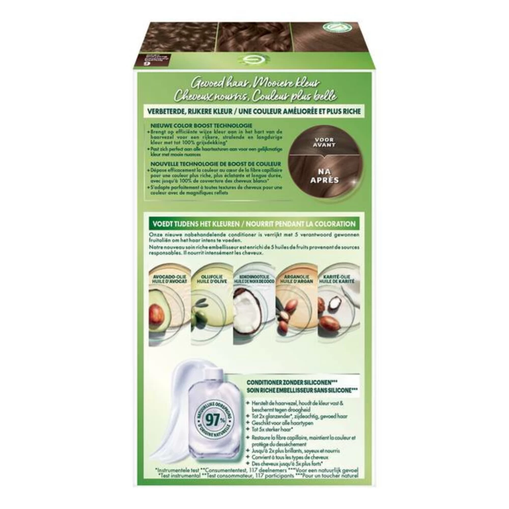 Garnier Nutrisse Creme Haarverf 60 - Donkerblond - Afbeelding 2