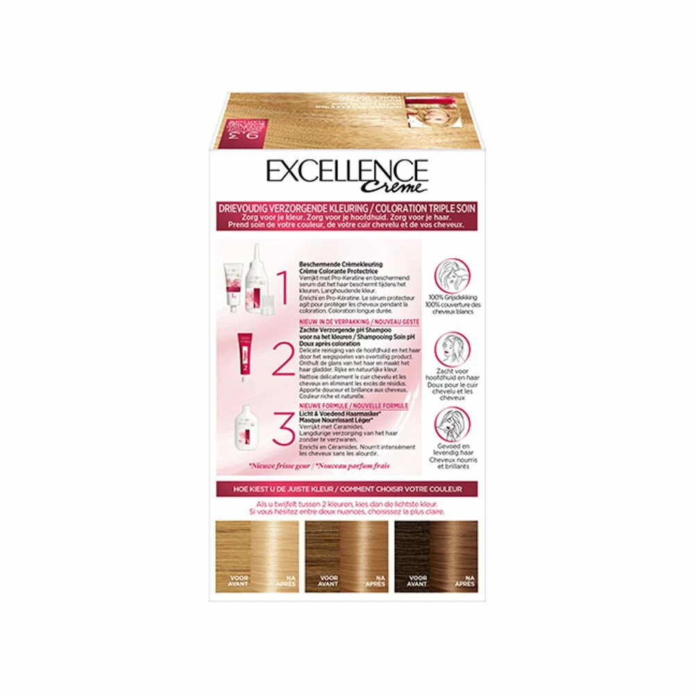L'Oreal Lu0027Oréal Excellence Creme 9.3 Zeer Licht Goudblond - Afbeelding 2