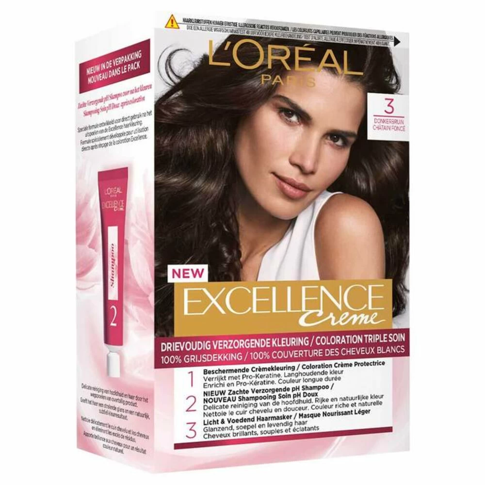 L'Oreal Lu0027Oréal Excellence Creme 3 Donkerbruin - Afbeelding 2
