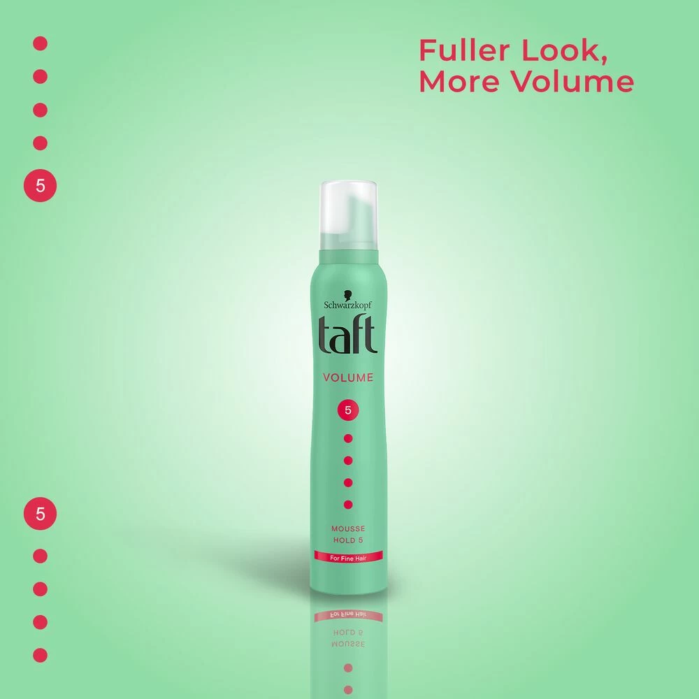 6x Taft True Volume Mousse Mega Strong - Afbeelding 2
