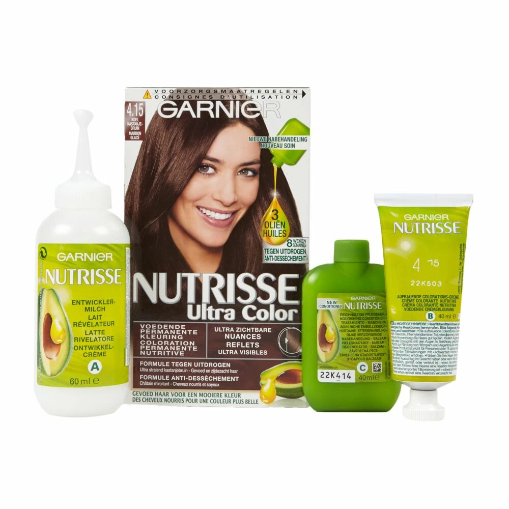 Garnier Nutrisse Ultra Color 4.15 - Koel Kastanje Bruin - Afbeelding 3
