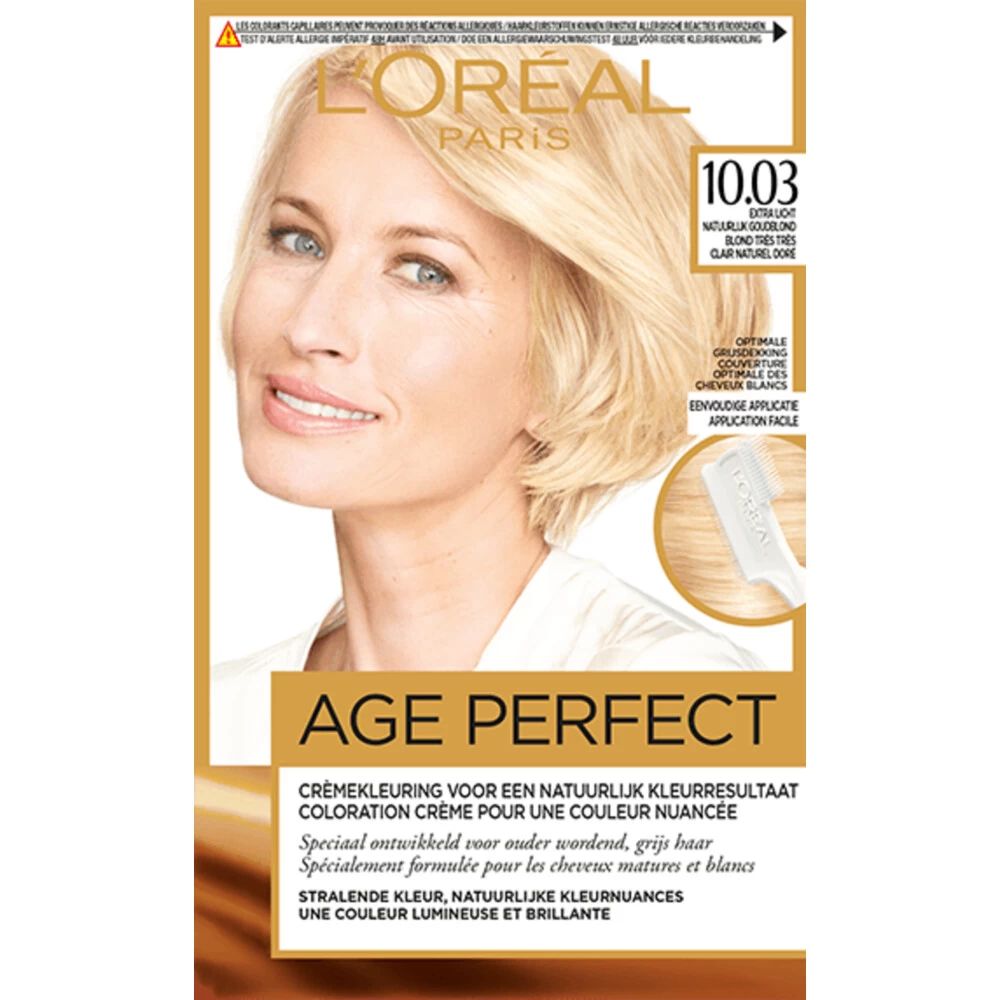 L'Oreal Lu0027Oréal Excellence Age Perfect Haarverf 10.03 Extra Licht Natuurlijk Goudblond