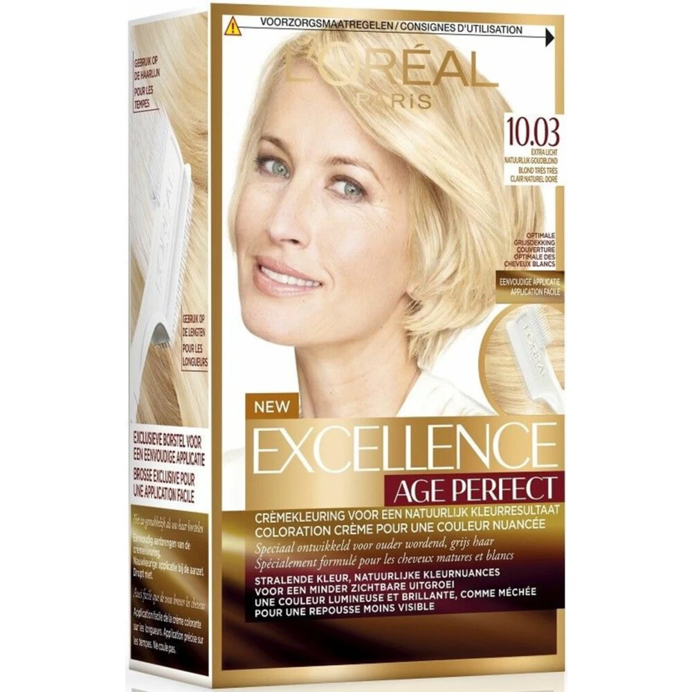 L'Oreal Lu0027Oréal Excellence Age Perfect Haarverf 10.03 Extra Licht Natuurlijk Goudblond - Afbeelding 2