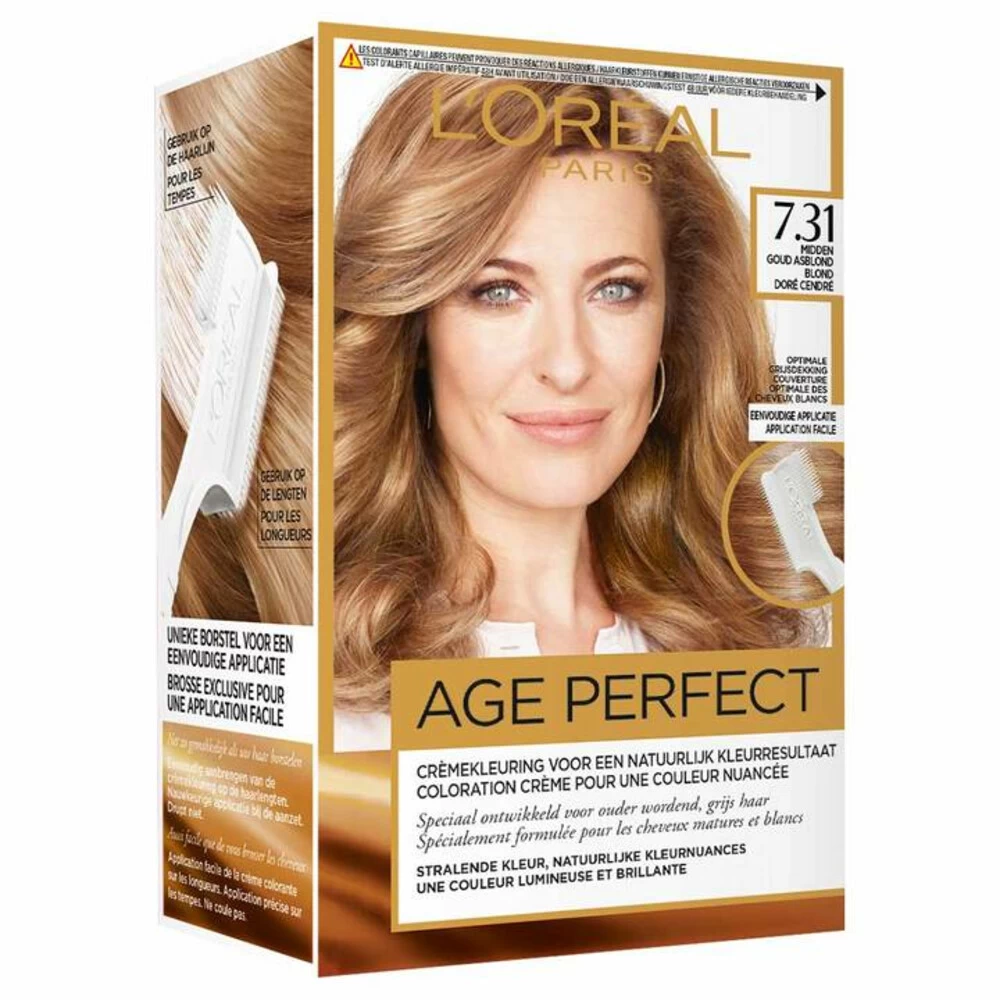 L'Oreal Lu0027Oréal Excellence Age Perfect Haarverf 7.31 Midden Goud Asblond - Afbeelding 2