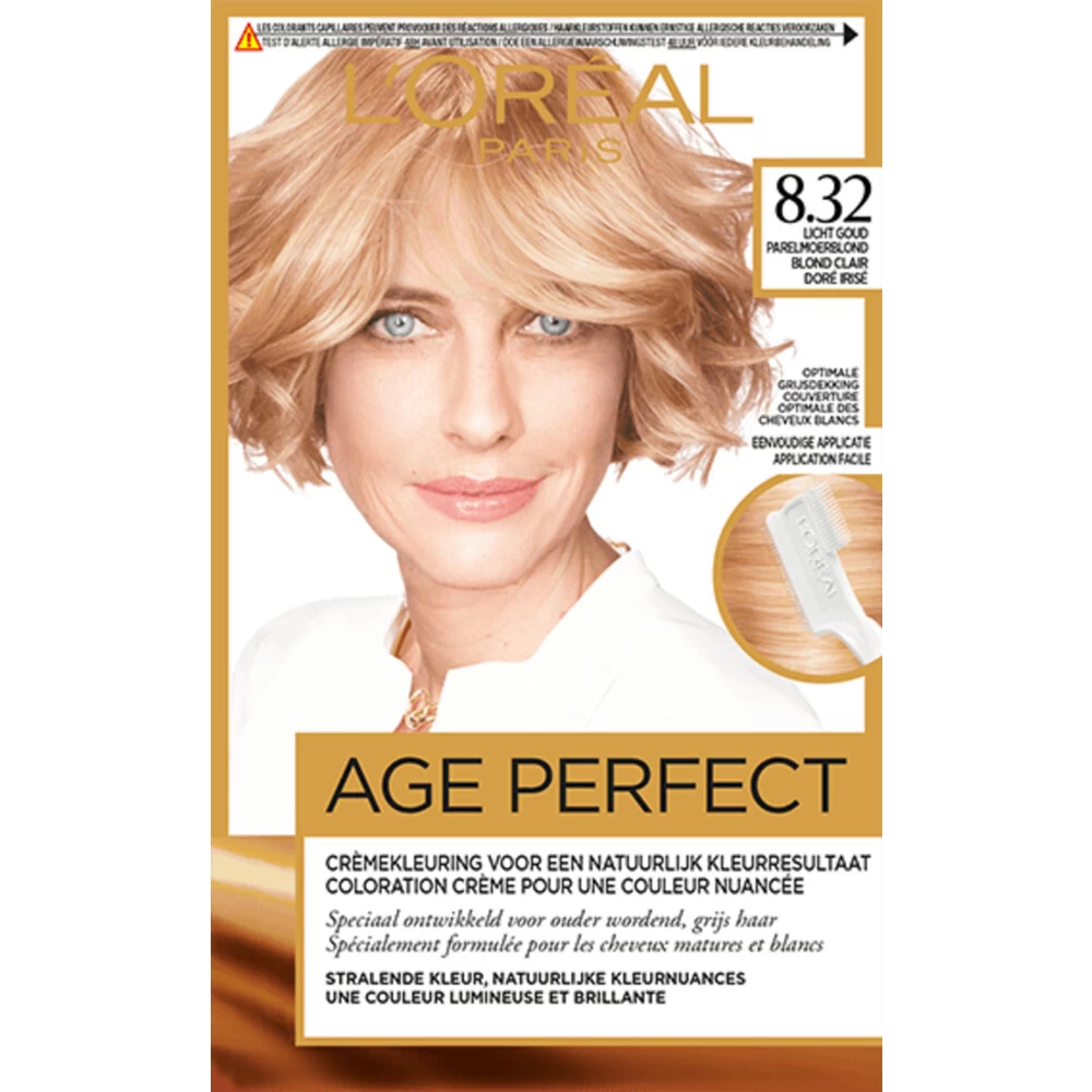 L'Oreal Lu0027Oréal Excellence Age Perfect Haarverf 8.32 Licht Goud Parelmoerblond