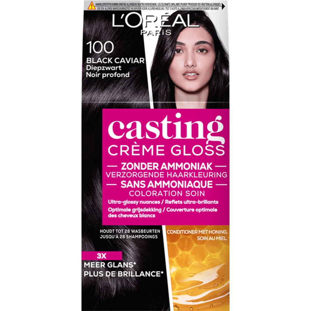 L'Oreal Lu0027Oréal Casting Crème Gloss Haarkleuring 100 Black Caviar - Diepzwart