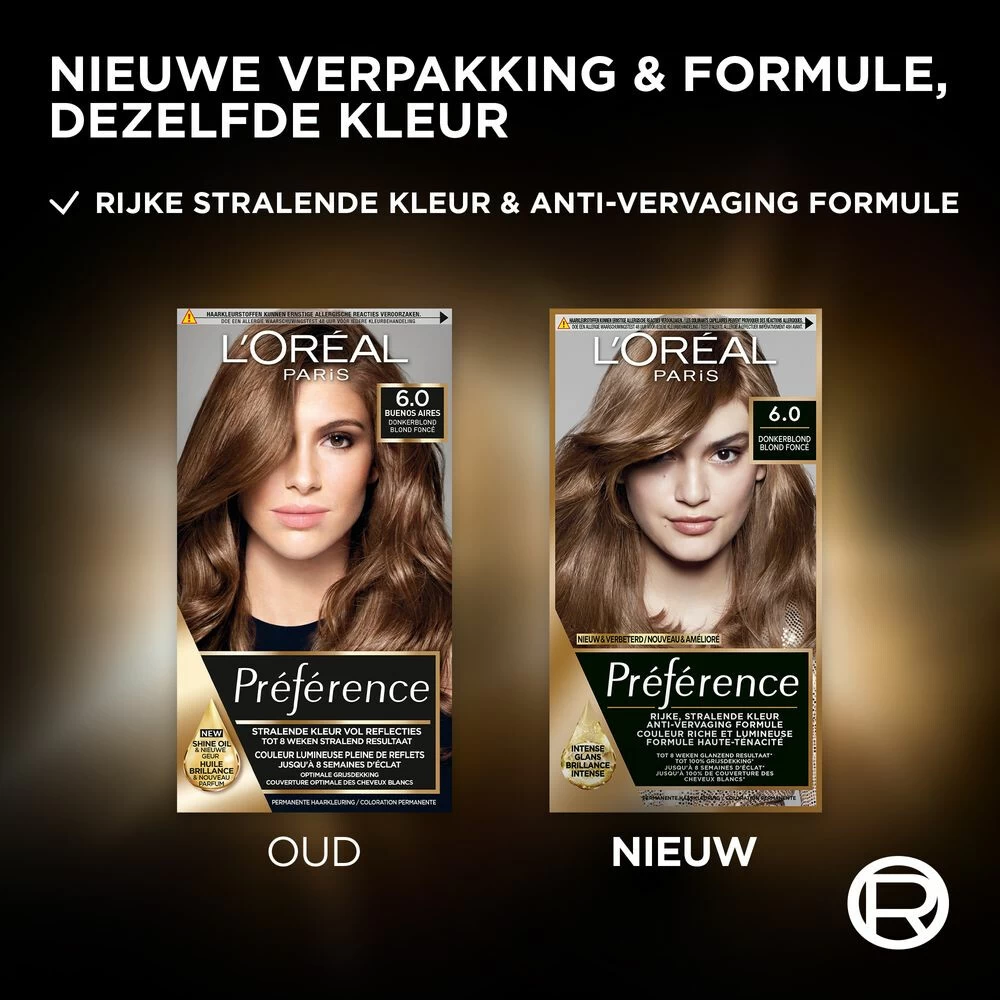 L'Oreal Lu0027Oréal Preference Haarkleuring 06 Ombrie - Donkerblond - Afbeelding 3