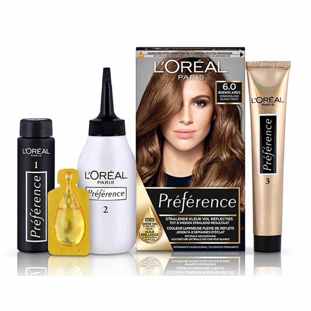 L'Oreal Lu0027Oréal Preference Haarkleuring 06 Ombrie - Donkerblond - Afbeelding 4