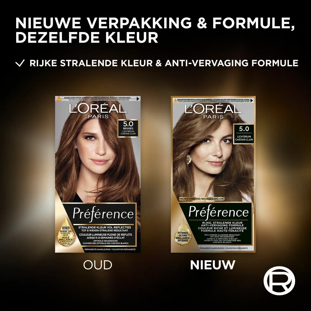 L'Oreal Lu0027Oréal Preference Haarkleuring 05 Bruges - Lichtbruin - Afbeelding 2