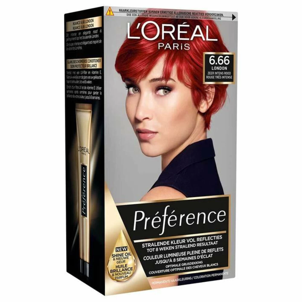 L'Oreal Lu0027Oréal Preference Haarkleuring 6.66 Pure Scarlet - Zeer Intens Rood - Afbeelding 2