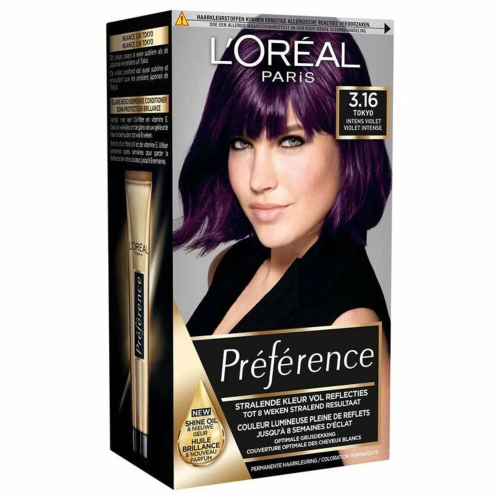 L'Oreal Lu0027Oréal Preference Haarkleuring 3.16 Infinia - Deep Purple Intens Violet - Afbeelding 2