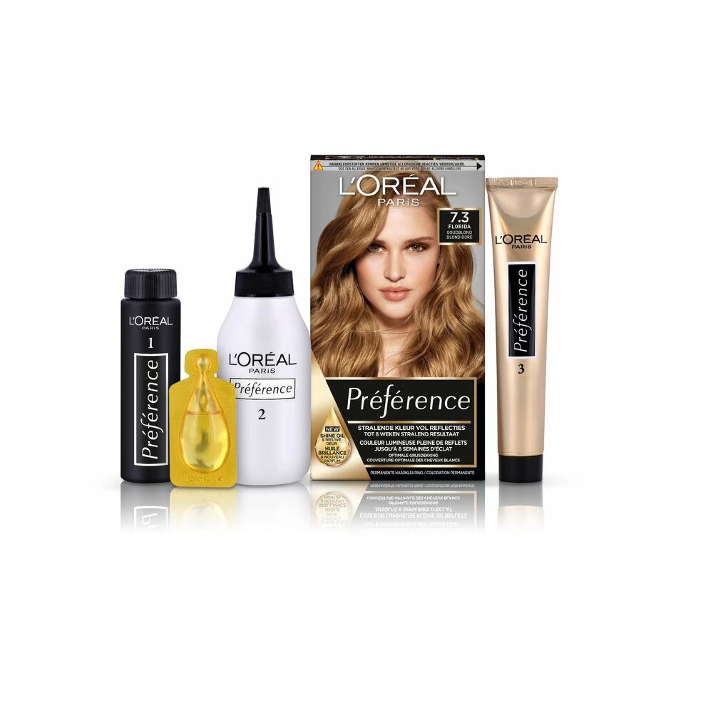 L'Oreal Lu0027Oréal Preference Haarkleuring 7.3 Floride - Goudblond - Afbeelding 3